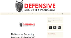 Desktop Screenshot of defensivesecurity.org